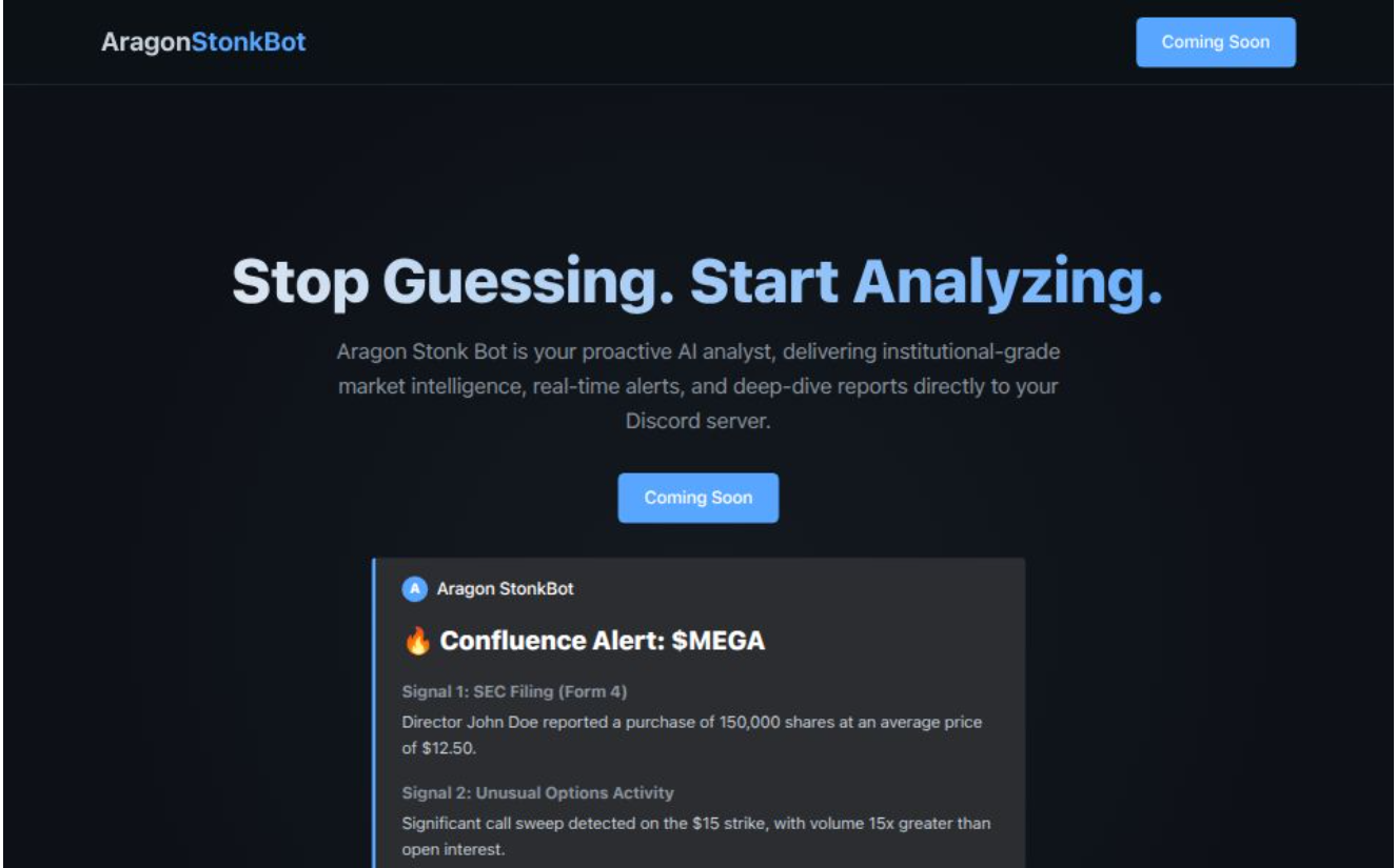 Aragon Stonk Bot preview